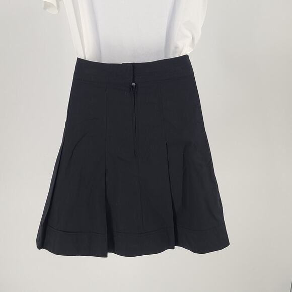 Banana Republic women's pleated peplum skirt black NWT Size 8 Office career Goth - Picture 2 of 7